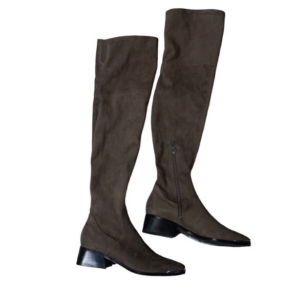 Marc Fisher Yakima Brown Suede Over the Knee Boots, Size 7 - Picture 7 of 9